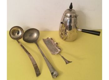 Vintage PR. Ladles, Server  & Teapot