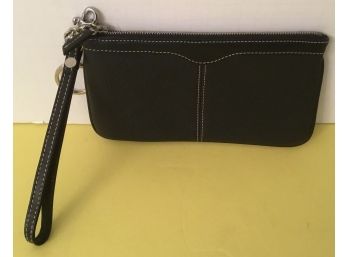 Dooney & Bourke Black Leather Wristlet Handbag