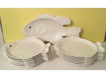 Get Your Dozen Fishes Here, Ceramic Fish Plates