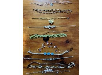 Lot Of Necklaces And Beautiful Jewelry