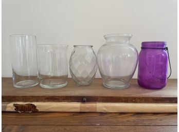Lot Of Five Jars / Vases