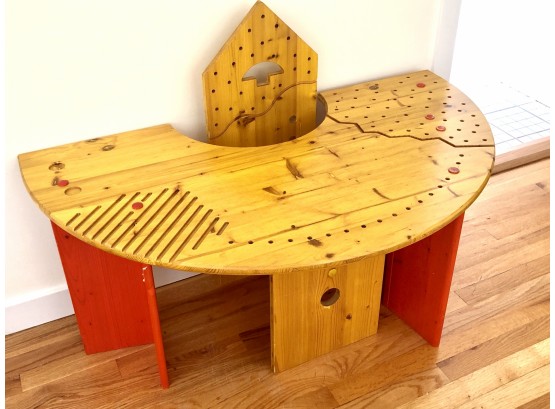 Children's Half-Moon Desk And Chair
