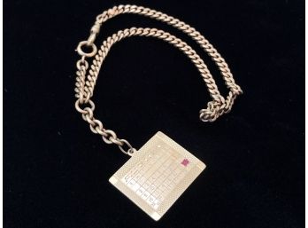 14k Gold Chain And Pendent Bracelet