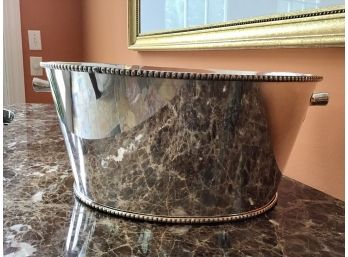 Large Silver Plate Ice Bucket