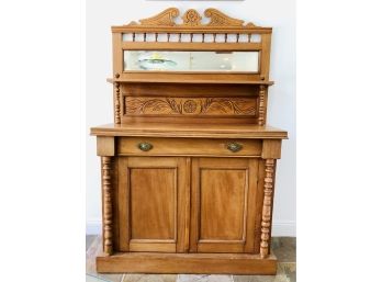 Beautifully Carved Wooden Antique Breakfront