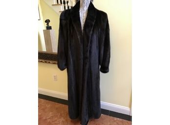 Stunning Black Mink Fur Coat $8,000 Retail