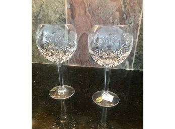 Pair Of WATERFORD MILLENNIUM PROSPERITY GOBLETS