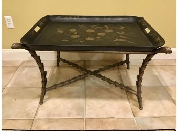 Gorgeous Painted Tray Top Table