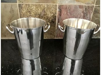 Pair Of Pottery Barn Wine Buckets
