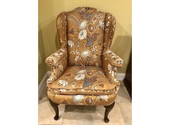 Elegant Wingback Accent Chair (1 Of 2 Listed Separately In This Auction)
