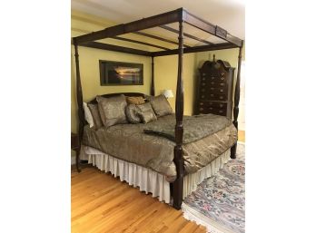 Incredible Wooden King Size Canopy Bed