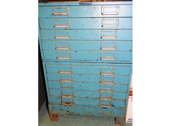 Vintage Metal Stackable Hardware Cabinets