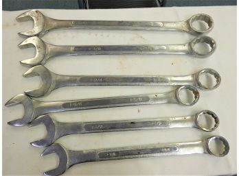 Large Sized 6 Piece Wrench Lot