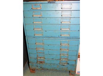 Vintage Metal Stackable Hardware Cabinets