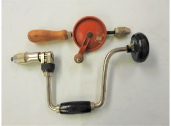 Vintage Hand Powered Crank Drills