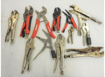 Large Lot Of Adjustable Wrenches