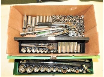 Large Lot Of Ratchet Tools And Sockets Lot 2