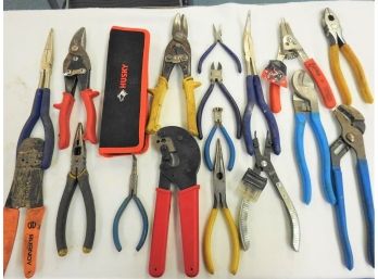Large Lot Of Hand Tools Pliers And More