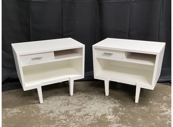 Pair Of Vintage Mid Century End Tables Signed Grosfeld House