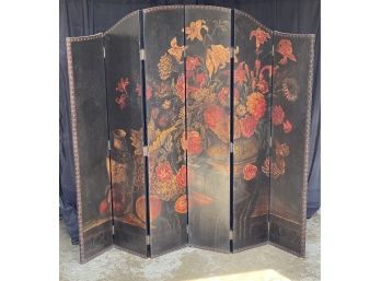Gorgeous Hand Painted Room Divider By Lillian August