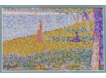 George Seurat Lithograph, Woman On The River Bank (249)