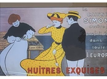 Print Of Vintage Poster:  Huitres Exquises