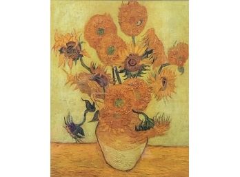 Vincent Van Gogh Lithograph, Vase With Fifteen Flowers
