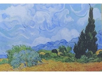 Vincent Van Gogh Lithograph,  Wheat Fields At Cypress (273)