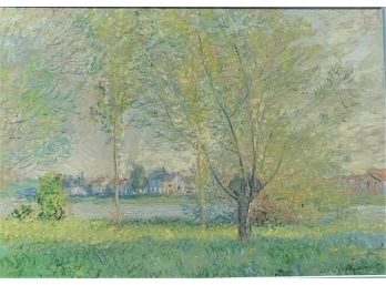 Claude Monet Lithograph Titled The Willows (274)