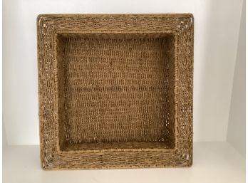 Square Woven Basket 17 Inches