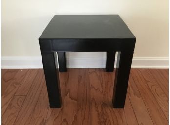 Vintage Parsons Table In Black