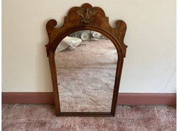 Antique Eagle Crested Wall Mirror.