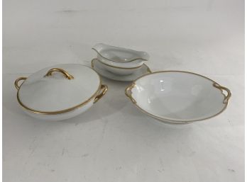 Group Of 3 Nippon With Gold Trim