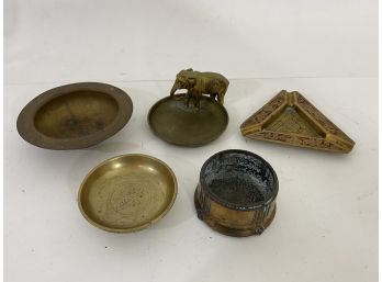 Group Of Brass Objects From Different Origins