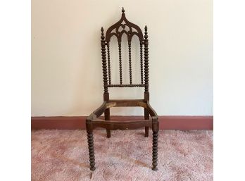 Antique Barley Twist Gothic Chair Frame