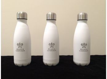 Set Of Three Relais & Chateaux Water Bottles