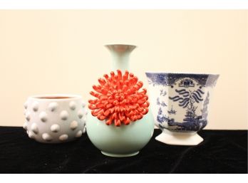 Lot Of Pottery/Ceramic Vases