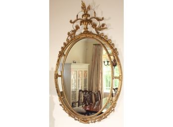 Elegant Carved Wooden Gilt Mirror
