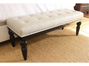 Contemporary Button Tufted Bench By Aico