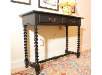 Two Drawer Spindle Console Table