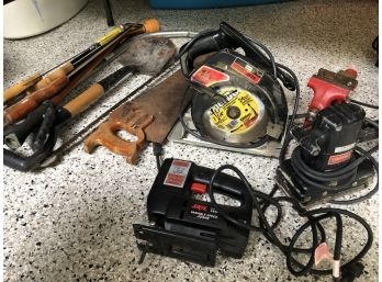 Assorted Power Tools And Saws