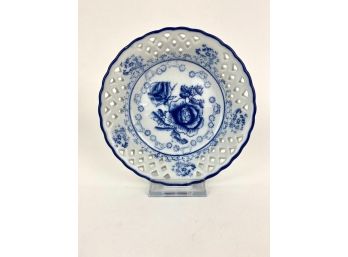 Blue And White Ceramic Dish