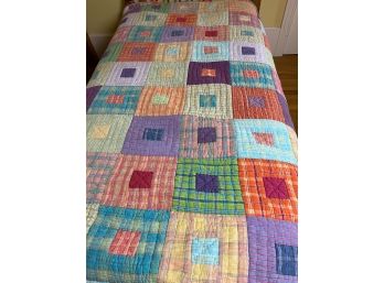 Handmade Twin Size Quilt (one Of Two)