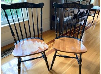 Two Vintage Hitchcock Chairs