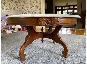 Vintage Marble Topped Coffee Table
