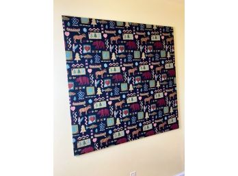 Stretched Fabric Wall Hanging