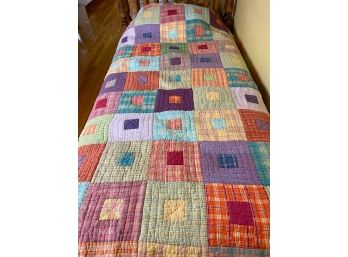 Handmade Twin Size Quilt (one Of Two)