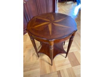 Inlaid Round Side Table
