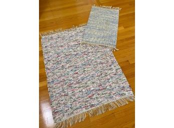 Two Hand Woven Vermont Rugmakers Mats