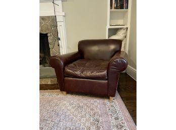 Vintage Brown Leather Club Chair